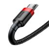 Baseus Cafule 2.4A USB-Micro USB kábel 1m (piros-fekete)
