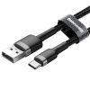 Baseus Cafule USB-USB-C kábel, 3A, 0,5 m (szürke-fekete)