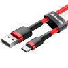 Baseus Cafule USB-USB-C kábel, 3A, 1m (piros)