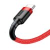 Baseus Cafule USB-USB-C kábel, 3A, 1m (piros)