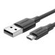 UGREEN USB-Mikro USB kábel, QC 3.0, 2,4A, 0,25m (fekete)