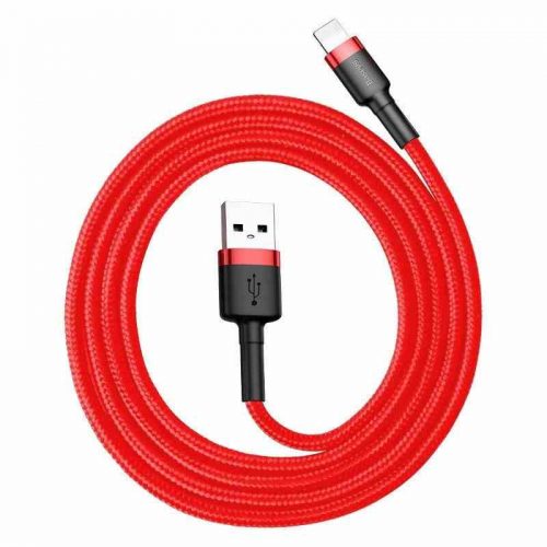 Baseus Cafule 2.4A Lightning USB-kábel 0.5m (piros)