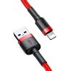 Baseus Cafule 2.4A Lightning USB-kábel 0.5m (piros)