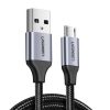 UGREEN USB-Mikro USB kábel, QC 3.0, 2.4A, 2m (fekete)