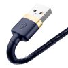 Baseus Cafule USB-világító kábel, 2,4A, 1 m (arany-sötétkék)