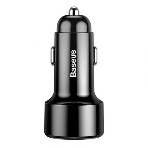 Baseus Magic 2x USB autós töltő, QC 3.0, 45W (fekete)