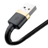 Baseus Cafule USB-világítás kábel, 2,4A, 1 m (arany-fekete)