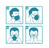 4-layers protective single-use mask, KN95, FFP2 (5 pcs)