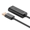 UGREEN US121 USB 2.0 hosszabbító kábel, aktív, 15m (fekete)