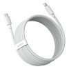 Baseus Simple Wisdom USB-C-Lightning adat/töltőkábel PD, 20W, 1,5m, 2db (fehér)