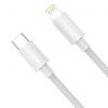 Baseus Simple Wisdom USB-C-Lightning adat/töltőkábel PD, 20W, 1,5m, 2db (fehér)