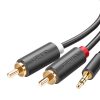 UGREEN AV102 2x RCA (Cinch) jack 3.5mm kábel 10m (fekete)