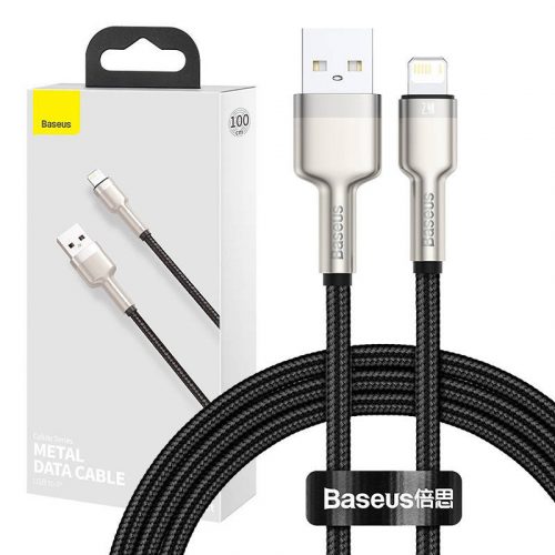 Baseus Cafule USB-világító kábel, 2,4A, 1 m (fekete)