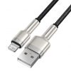 Baseus Cafule USB-világító kábel, 2,4A, 1 m (fekete)