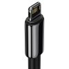 Baseus Tungsten Gold USB-világító kábel, 2,4A, 1 m (fekete)