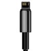 Baseus Tungsten Gold USB-világító kábel, 2,4A, 2m (fekete)