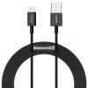 Baseus Superior Series USB-Lightning kábel, 2,4A, 2m (fekete)