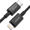 Baseus Superior Series USB-C-Lightning kábel, 20 W, PD, 1 m (fekete)