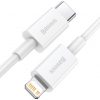 Baseus Superior Series USB-C-Lightning kábel, 20 W, PD, 0,25 m (fehér)