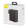 Baseus GaN2 Pro fali töltő, 2x USB + 2x USB-C, 100W, EU (fekete)