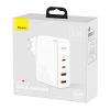 Baseus GaN2 Pro fali töltő, 2x USB + 2x USB-C, 100W, EU (fehér)