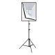 Puluz PU5071EU Stúdió készlet, LED softbox 50x70cm, állvány, LED izzók 4 db