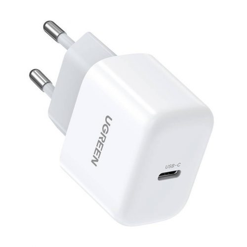 UGREEN CD241 mini hálózati töltő, USB-C, 20W, PD (fehér)