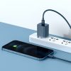 Baseus Super Si gyorstöltő 1C 20W, 1 m-es USB-C-Lightning kábellel (kék)