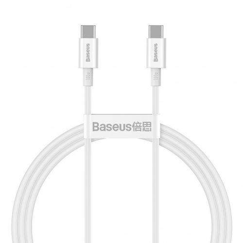 Baseus Superior Series USB-C-USB-C kábel, 100 W, 1 m (fehér)