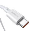 Baseus Superior Series USB-C-USB-C kábel, 100 W, 2 m (fehér)