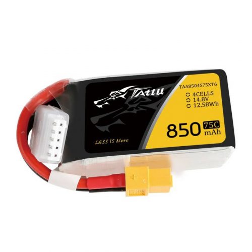 Tattu 850mAh 14.8V 75C 4S1P XT60 akkumulátor