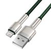 Baseus Cafule USB-Lightning kábel, 2,4A, 2m (zöld)