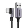 UGREEN US284 USB és USB-C kábel, 3A , 3m (fekete)