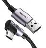 UGREEN US284 USB és USB-C kábel, 3A , 3m (fekete)