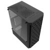 Darkflash DK300M Micro-ATX számítógépház + 3 ventilátorral (fekete)