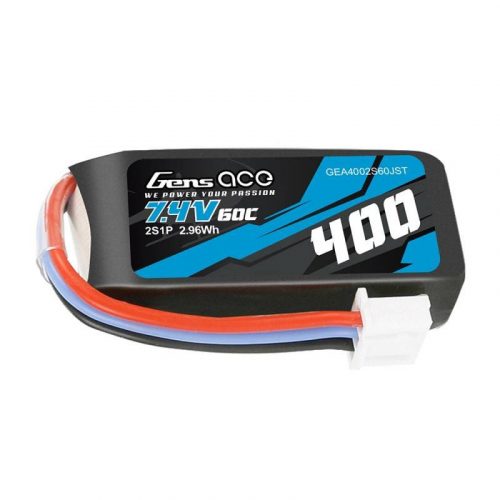 Gens Ace 400mAh 7.4V 60C 2S1P JST akkumulátor 7.4V 60C JST