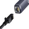 Baseus Lite Series USB-RJ45 hálózati adapter, 1000 Mbps (szürke)