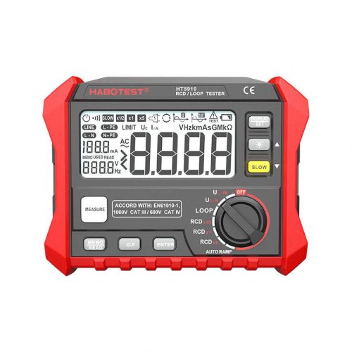 Digitális RCD / Loop ellenállás teszter Habotest HT5910