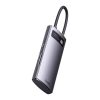 Baseus Metal Gleam Series 6 az 1-ben hub, USB-C - 3x USB 3.0 + USB-C PD + microSD/SD