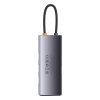 Baseus Metal Gleam Series 6 az 1-ben hub, USB-C - 3x USB 3.0 + HDMI + USB-C PD + VGA