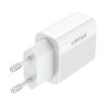 VFAN E01 hálózati töltő, 1x USB, 2,4A + Lightning kábel (fehér)