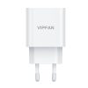 VFAN E04 hálózati töltő, USB-C, 20W, QC 3.0 (fehér)