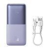 Baseus Bipow Pro Powerbank 10000mAh, 2xUSB, USB-C, 20W (lila)