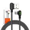 USB USB-C kábel Mcdodo CA-5280 LED, 0,5m (fekete)