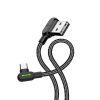 USB to USB-C cable Mcdodo CA-5280 LED, 1.2m (black)