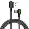 USB USB-C kábel Mcdodo CA-5280 LED, 1,8m (fekete)