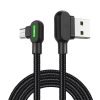 Mcdodo CA-5280 LED USB-Micro USB kábel, 1.2m (fekete)