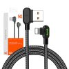 Mcdodo CA-4674 LED Angle USB Lightning Cable, 0.5m (Black)