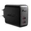 Wall Charger Acefast A9, 2x USB-C, PD 40W (czarna)