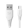 USB to Micro USB Cable Dudao L2M 5A, 2m (White)